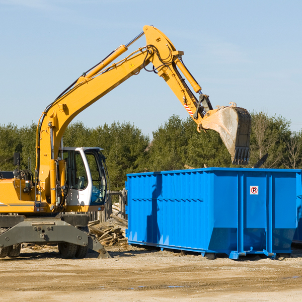 are there any restrictions on where a residential dumpster can be placed in Brownwood TX